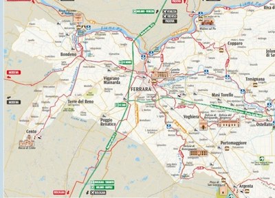 Download the map of the Province of Ferrara