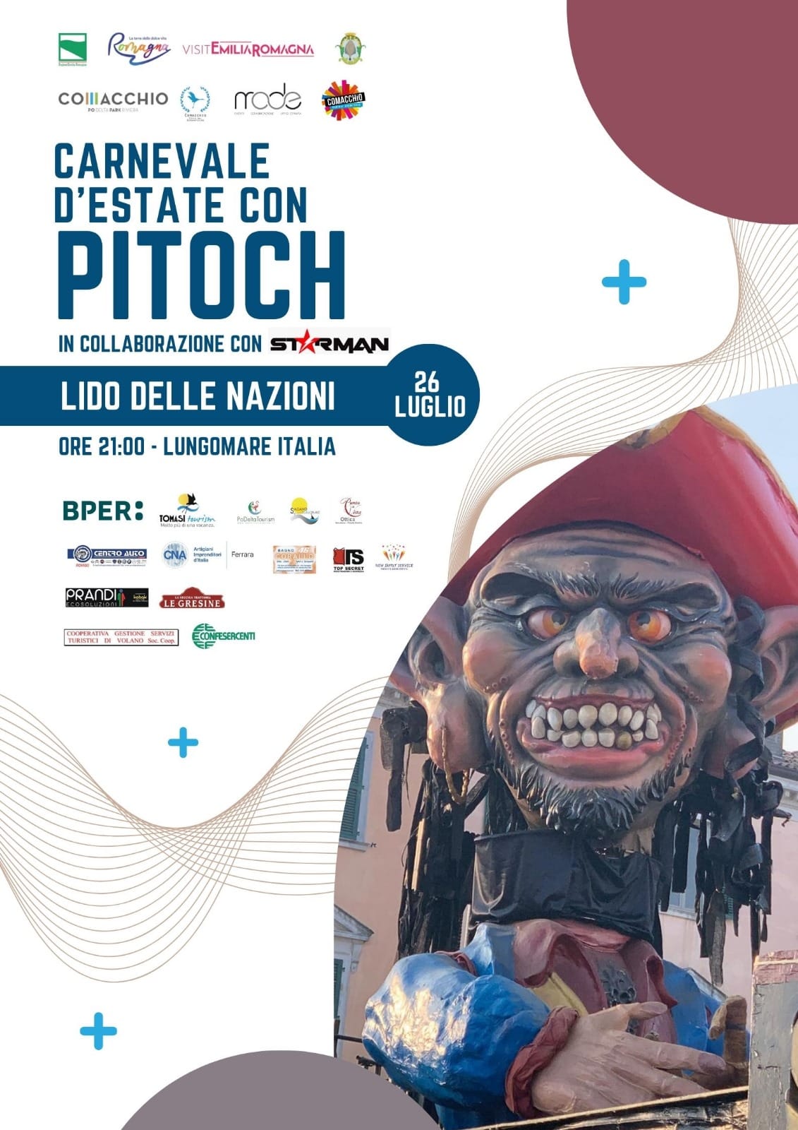 Locandina Carnvale Estivo  - Lido Nazioni 