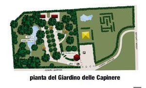 Pianta del Giardino delle Capinere