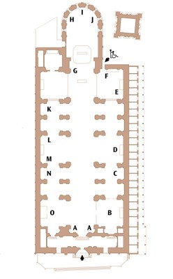 Pianta del Duomo di Ferrara