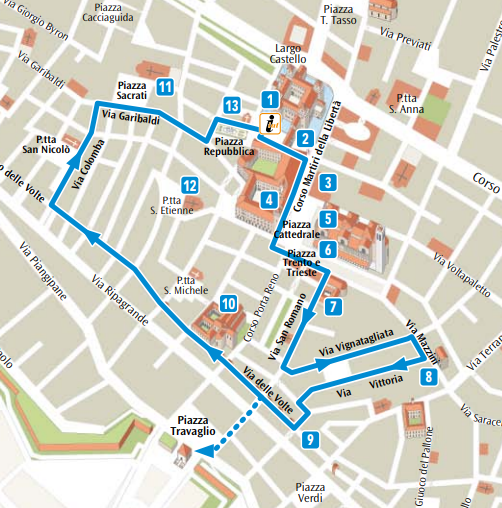 Itinerario azzurro - Il centro medievale