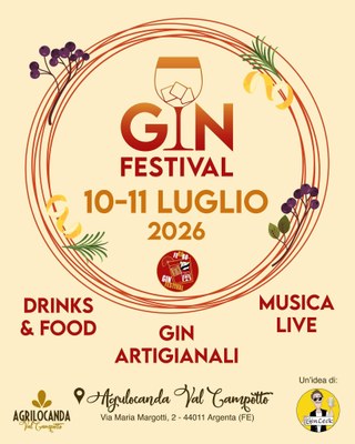 Ad Argenta si tiene la quinta edizione del Festival dei Gin di Ferrara, Ravenna e Bologna