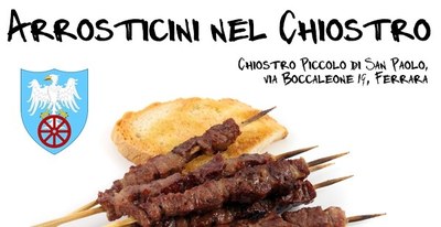Arrosticini nel chiostro