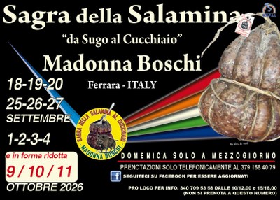 La "Sagra della salamina da sugo al cucchiaio" è una vera e propria kermesse del gusto, dedicata a questo insaccato dall'inconfondibile sapore forte e, al tempo stesso, tra i più eleganti e suadenti della norcineria italiana