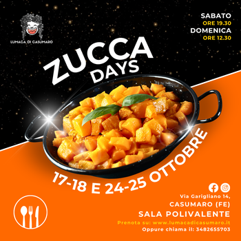 Per due imperdibili weekend, la zucca diventa la protagonista di un evento all’insegna di sapori, creatività e convivialità