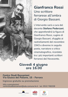 Uno scrittore ferrarese all’ombra di Giorgio Bassani