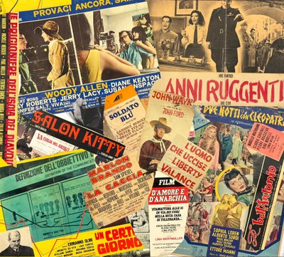 Un viaggio nostalgico nel cinema degli anni d’oro attraverso una selezione esclusiva di fotobuste originali.