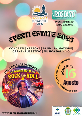 “Festival per i 70 Anni di Lido Pomposa e Scacchi” – “La Grande notte Rock”