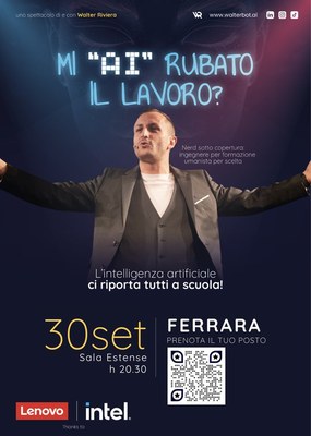 Alla Sala Estense uno spettacolo teatrale interamente dedicato all’Intelligenza Artificiale