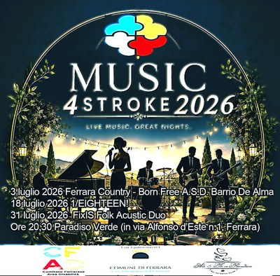 Tre serate di musica e prevenzione contro l'ictus cerebrale