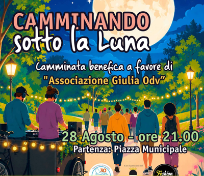 Tradizionale camminata benefica. Percorso di circa 5 km,  adatto a tutti.