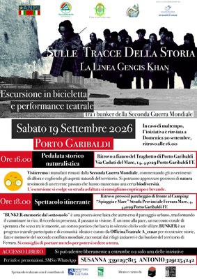 Escursione in bicicletta e performance teatrale tra i bunker della Seconda Guerra Mondiale